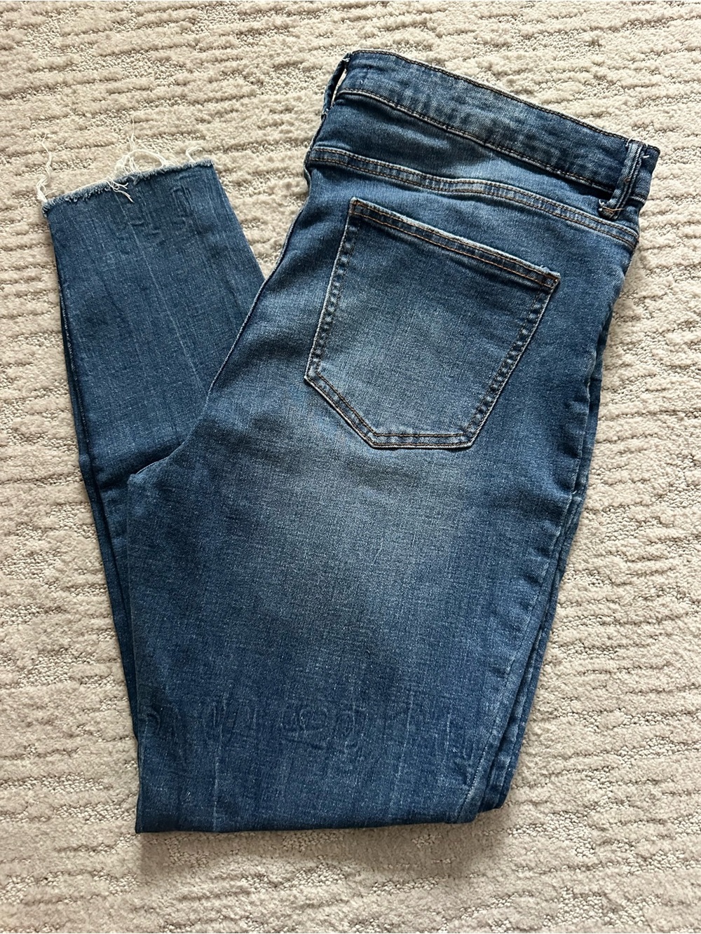 LOFT Dark Blue Skinny Jeans